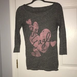 Grey quarter sleeved shirt